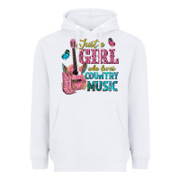 White just a girl who loves country music Heavyweight Hoodie - texasbilliewilder