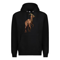 Black parasaurolophus Premium Hoodie - Artiststas