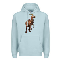 Blue Mist parasaurolophus Premium Hoodie - Artiststas