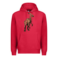 Cardinal parasaurolophus Premium Hoodie - Artiststas