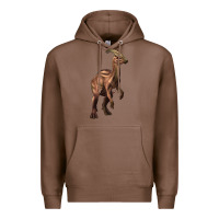 Chestnut parasaurolophus Premium Hoodie - Artiststas