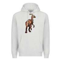 Dove Grey parasaurolophus Premium Hoodie - Artiststas