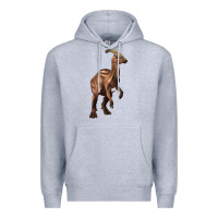 Heather Grey parasaurolophus Premium Hoodie - Artiststas