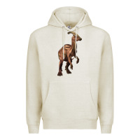 Oatmeal Heather parasaurolophus Premium Hoodie - Artiststas