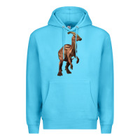 Ocean Blue parasaurolophus Premium Hoodie - Artiststas
