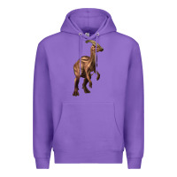 Purple parasaurolophus Premium Hoodie - Artiststas