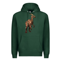 Sports Green parasaurolophus Premium Hoodie - Artiststas