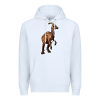 White parasaurolophus Premium Hoodie - Artiststas