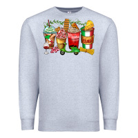 Heather Grey italy coffee cups Premium Sweatshirt - Zillion Design Studio