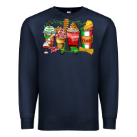 Navy italy coffee cups Premium Sweatshirt - Zillion Design Studio