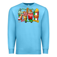 Ocean Blue italy coffee cups Premium Sweatshirt - Zillion Design Studio