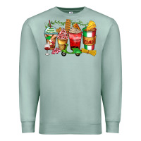 Seafoam italy coffee cups Premium Sweatshirt - Zillion Design Studio