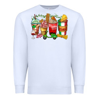 White italy coffee cups Premium Sweatshirt - Zillion Design Studio
