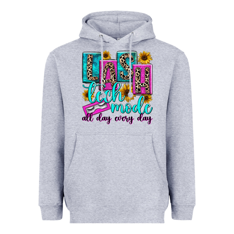 Lash Tech Mode All Day Every Day Heavyweight Hoodie by texasbilliewilder | Teevron