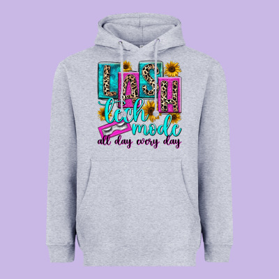 Lash Tech Mode All Day Every Day Heavyweight Hoodie Designed By Texasbilliewilder