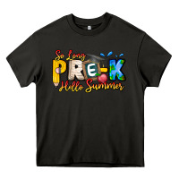 Asphalt So Long Pre K Hello Summer Heavy Core Tee - CowhideDigitalArt