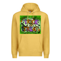 Antique Gold trick or treat tumbler Premium Hoodie - BundleAndBundleShop