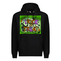 Black trick or treat tumbler Premium Hoodie - BundleAndBundleShop