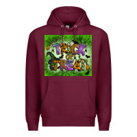 Burgundy trick or treat tumbler Premium Hoodie - BundleAndBundleShop