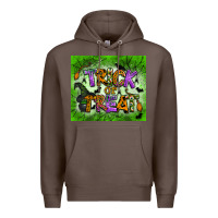 Coffee trick or treat tumbler Premium Hoodie - BundleAndBundleShop