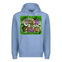 Colony Blue trick or treat tumbler Premium Hoodie - BundleAndBundleShop