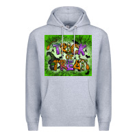 Heather Grey trick or treat tumbler Premium Hoodie - BundleAndBundleShop