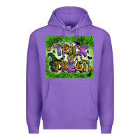 Purple trick or treat tumbler Premium Hoodie - BundleAndBundleShop
