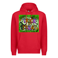 Red trick or treat tumbler Premium Hoodie - BundleAndBundleShop