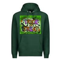 Sports Green trick or treat tumbler Premium Hoodie - BundleAndBundleShop