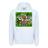 White trick or treat tumbler Premium Hoodie - BundleAndBundleShop