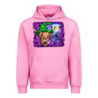 Fuchsia Pink highland cow halloween Urban Hoodie - JahusDesignShop