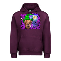 Mauve Wine highland cow halloween Urban Hoodie - JahusDesignShop