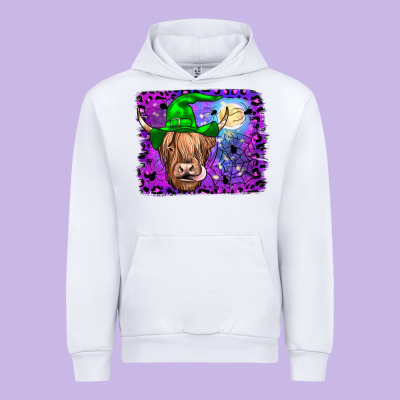 Highland Cow Halloween Urban Hoodie Designed By Jahusdesignshop