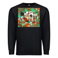 Black dog coffee cups Premium Sweatshirt - Zillion Design Studio