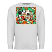 Dove Grey dog coffee cups Premium Sweatshirt - Zillion Design Studio