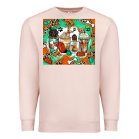 Pale Pink dog coffee cups Premium Sweatshirt - Zillion Design Studio