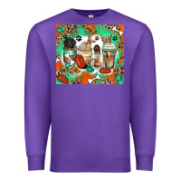 Purple dog coffee cups Premium Sweatshirt - Zillion Design Studio