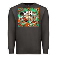 Smoke dog coffee cups Premium Sweatshirt - Zillion Design Studio