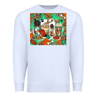 White dog coffee cups Premium Sweatshirt - Zillion Design Studio