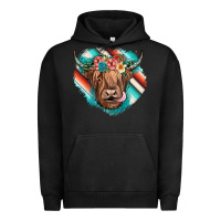 Pigment Black highland cow serape Urban Hoodie - JahusDesignShop