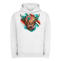 Pigment Lunar Rock highland cow serape Urban Hoodie - JahusDesignShop