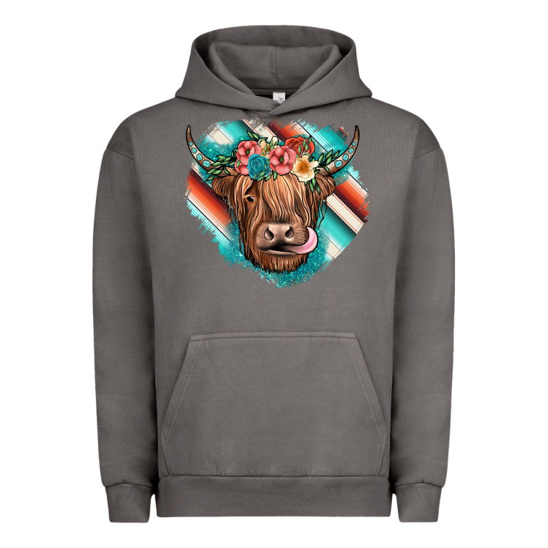 Highland Cow Serape Urban Hoodie by JahusDesignShop | Teevron
