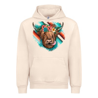 Sandshell highland cow serape Urban Hoodie - JahusDesignShop