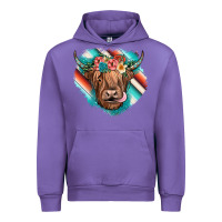 Tulip highland cow serape Urban Hoodie - JahusDesignShop