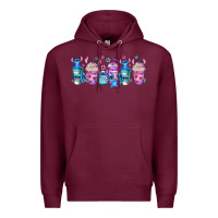 Burgundy stitch coffee cups libbey glass Premium Hoodie - Jasminsmagicworld