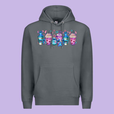 Stitch Coffee Cups Libbey Glass Premium Hoodie Designed By Jasminsmagicworld