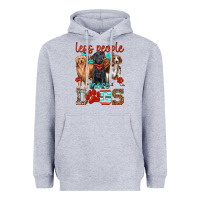 Less People More Dogs Heavyweight Hoodie | Teevron