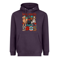 Plum less people more dogs Heavyweight Hoodie - texasbilliewilder