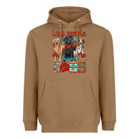 Toasted Coconut less people more dogs Heavyweight Hoodie - texasbilliewilder