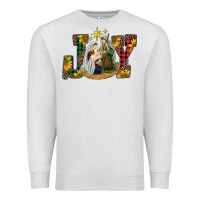 Oatmeal Heather joy holy family Premium Sweatshirt - RanaPortraitStore